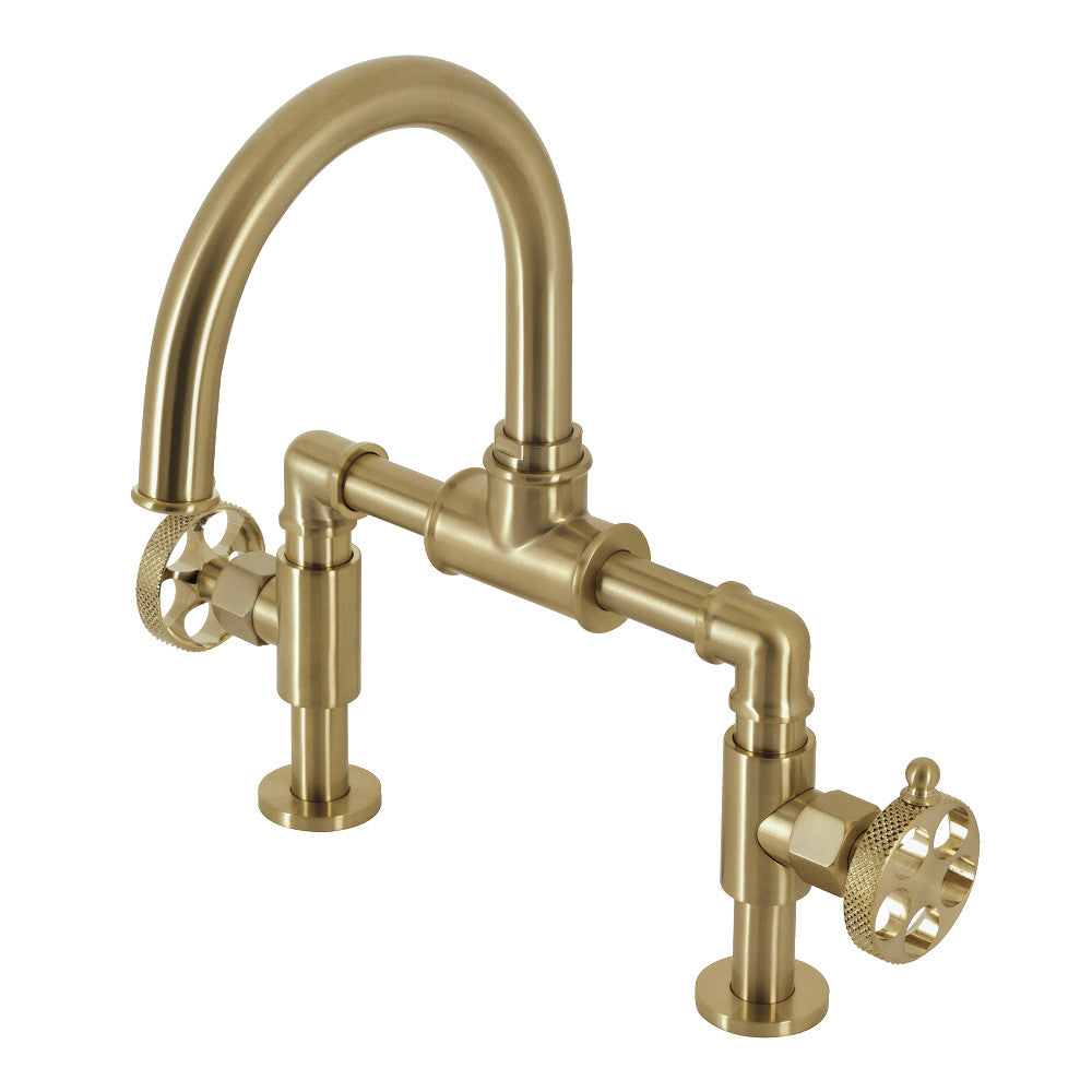 Webb Bridge Bathroom Faucet with Push Pop-Up