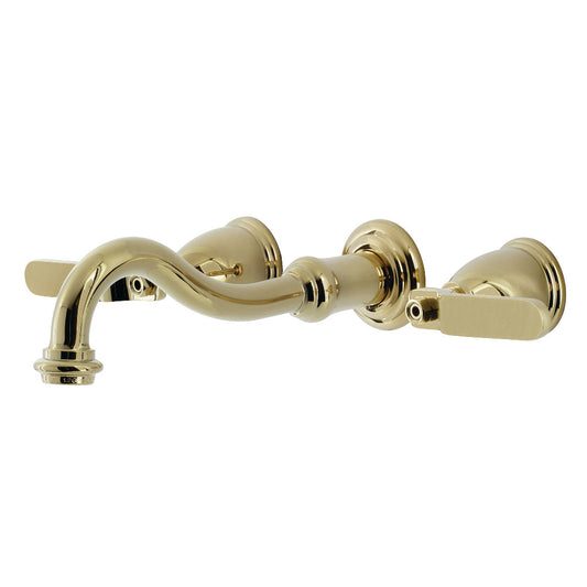 Whitaker Two-Handle Wall Mount Bathroom Faucet