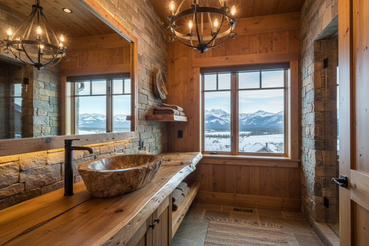 Petrified Wood Bathroom Sinks