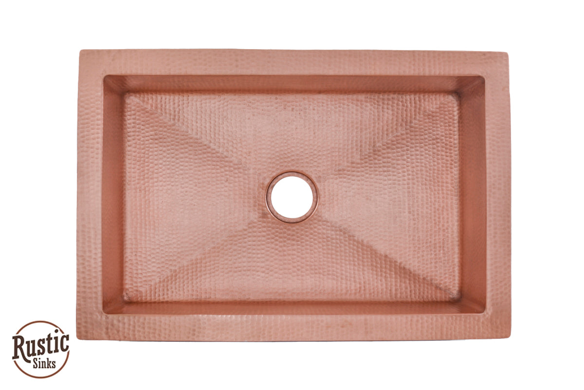 X Design Farmhouse Copper Kitchen Sink