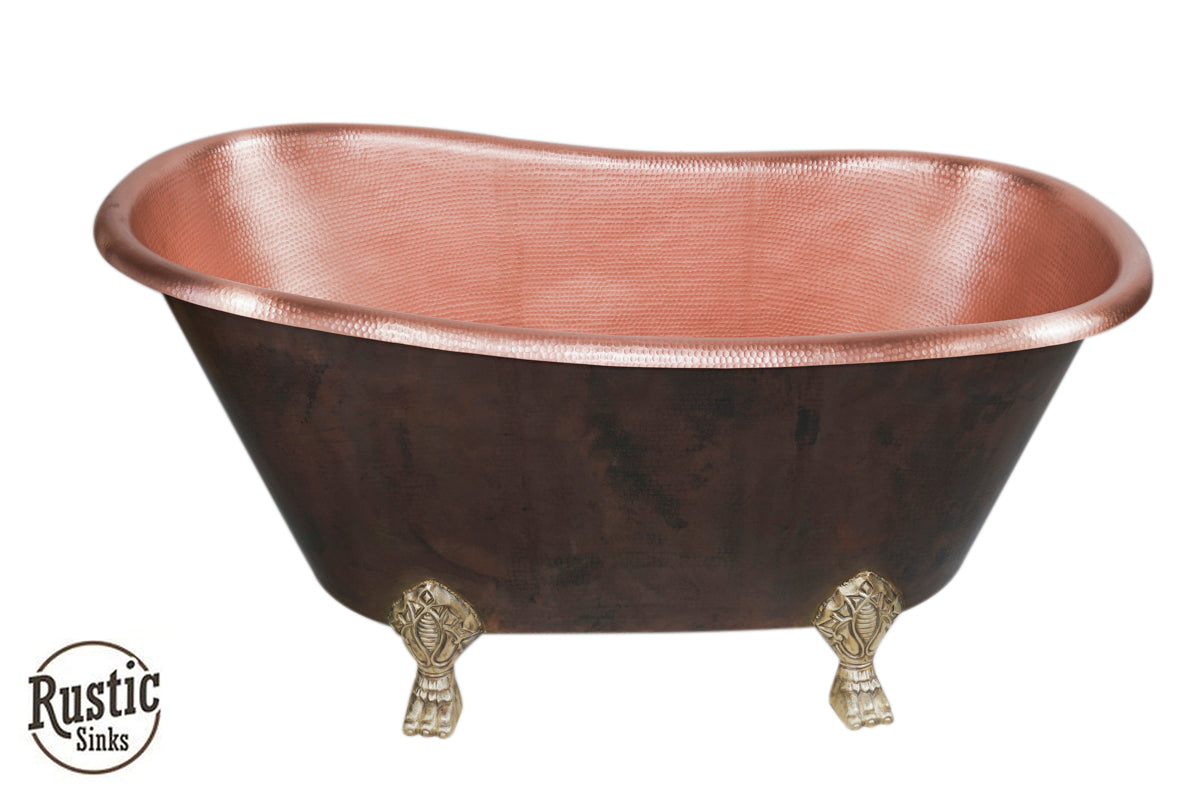 Slipper Copper Clawfoot Bathtub