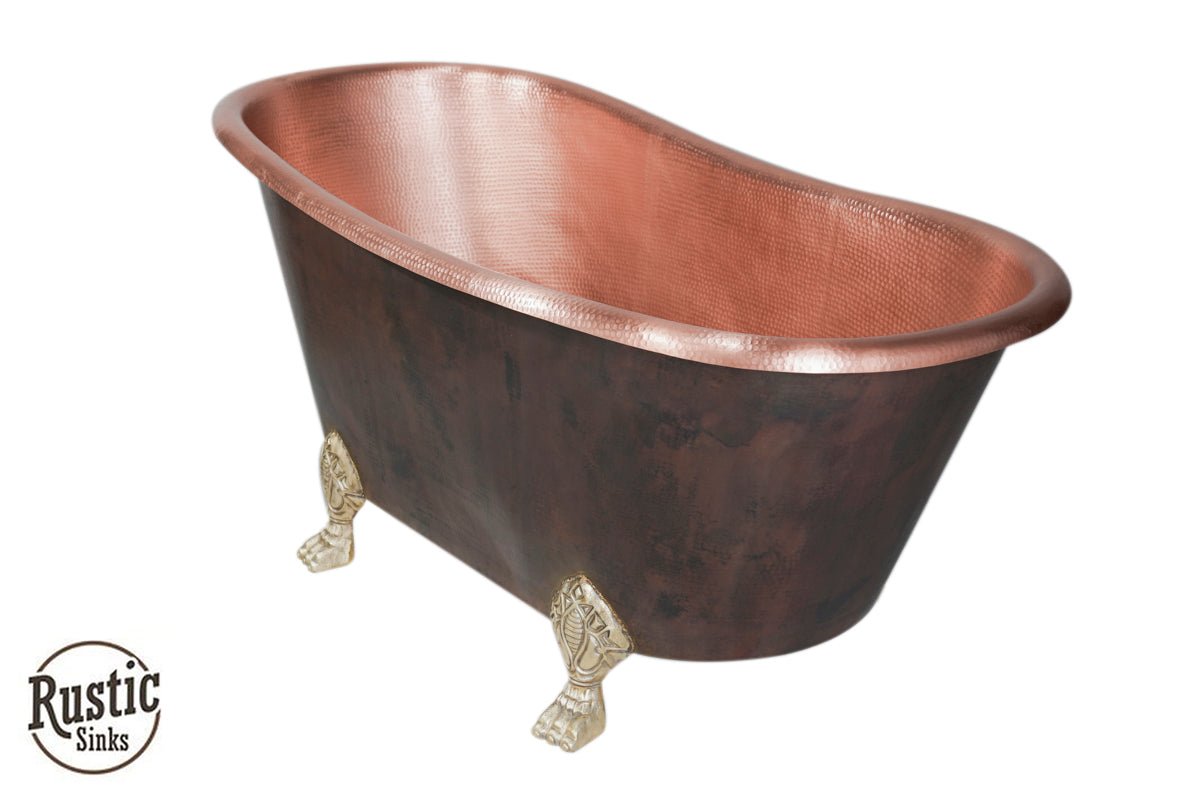 Slipper Copper Clawfoot Bathtub