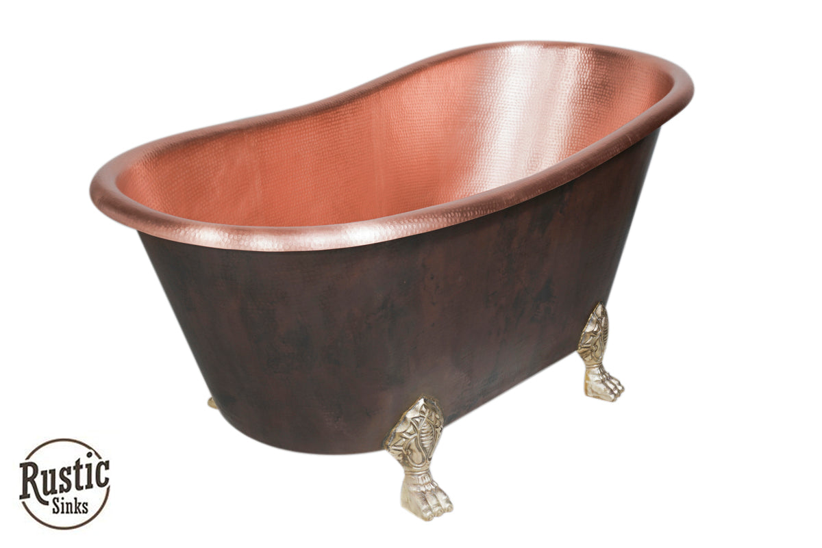 Slipper Copper Clawfoot Bathtub