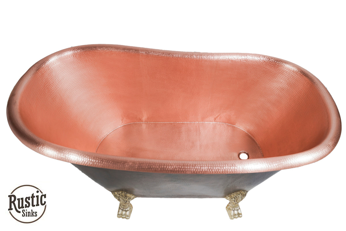 Slipper Copper Clawfoot Bathtub