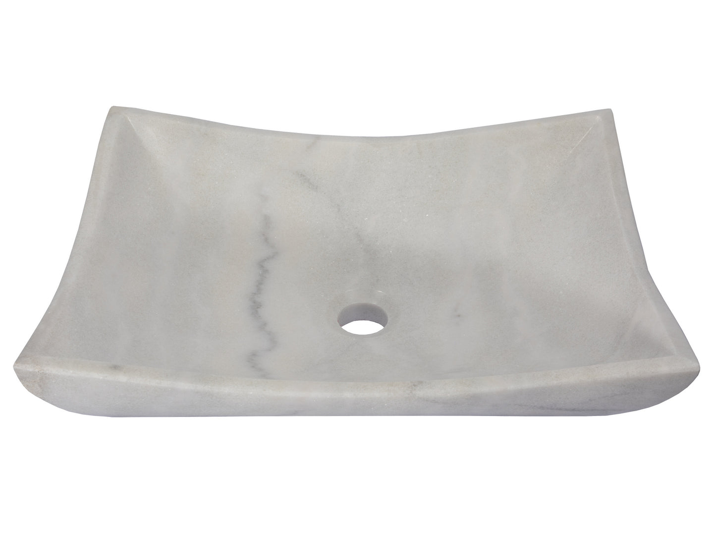 Deep Zen Sink - Polished Guanxi White Marble