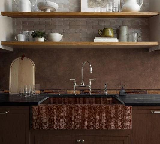 Classic Copper Single Bowl Farmhouse Sink