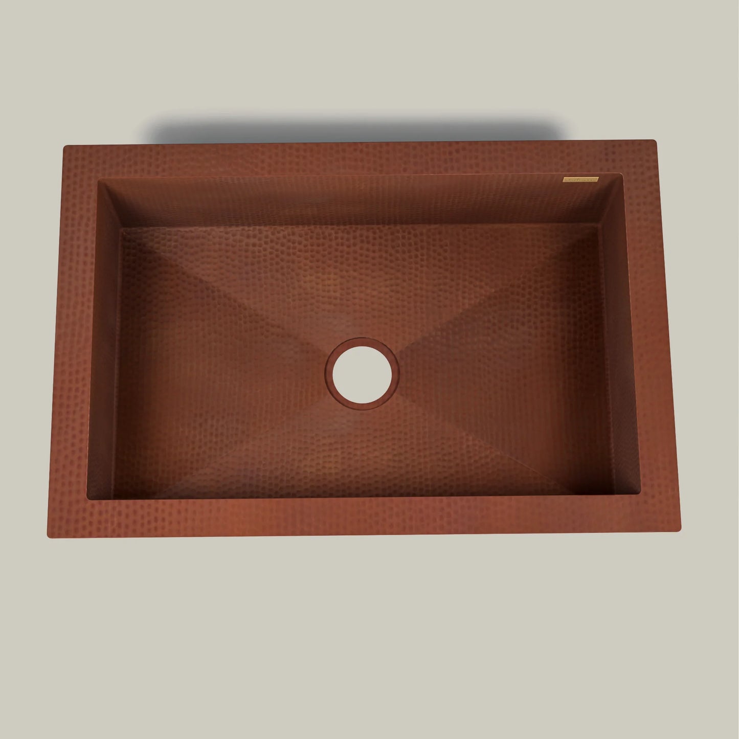 Copper Kitchen Single Basin Sink