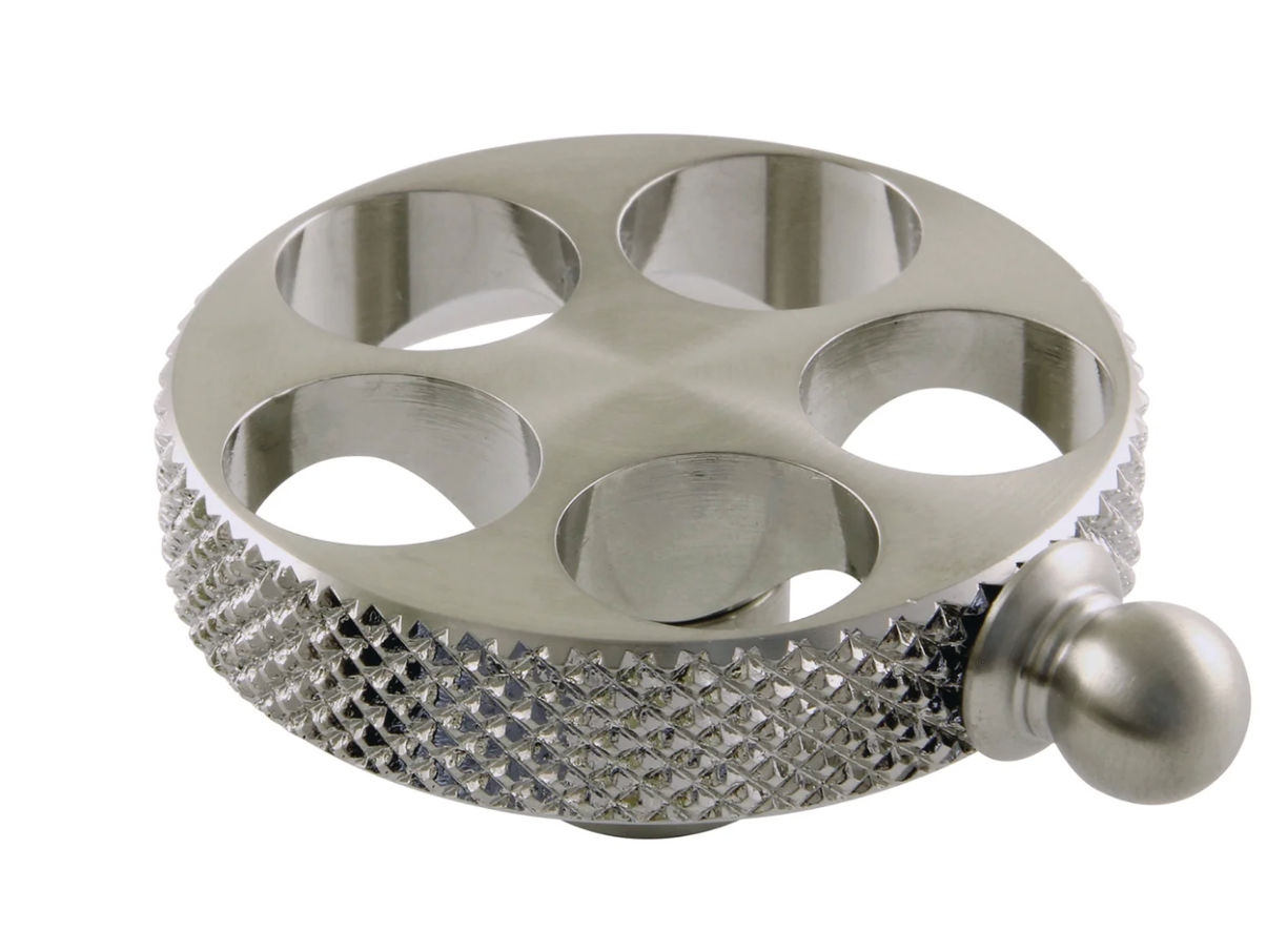Brass Knurled Wheel Handle