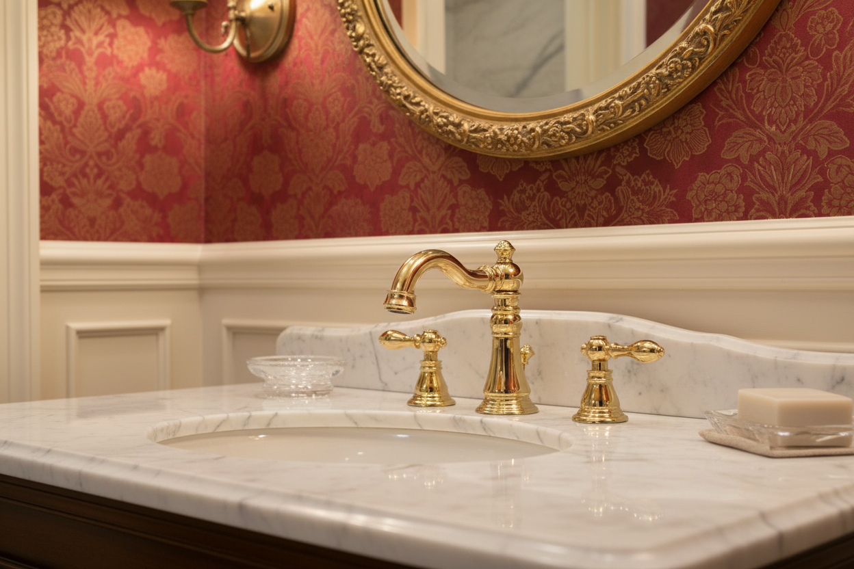 Heirloom Two Handle Widespread Lavatory Faucet