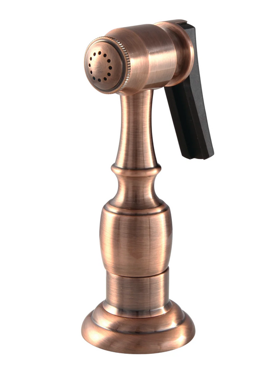 Made to Match Brass Kitchen Faucet Side Sprayer - Victorian Bridge Style