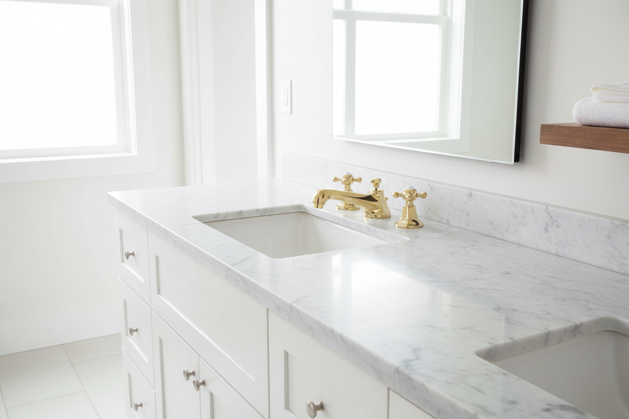 Two Handle Widespread Lavatory Faucet with Pop-Up Drain - Cross Handle & Porcelain Button