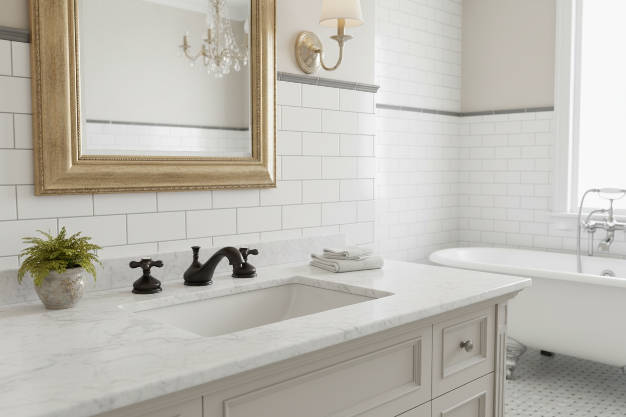 Classic Widespread Lavatory Faucet with Metal Cross Handles