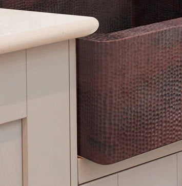 Custom Retrofit Copper Single Bowl Farmhouse Sink