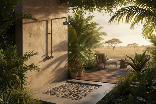 Thermostatic Wall Mount Shower with Rainhead | Safe Luxury Shower System