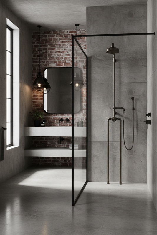 Thermostatic Exposed Shower with Rainhead & Handshower | Luxury Shower System