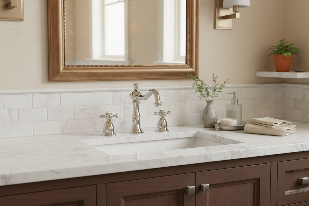 Heritage Bathroom Faucet in Luxury Bathroom