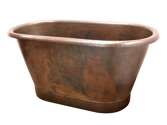 Modern Hammered Copper Bathtub