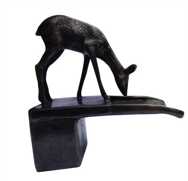 Bronze Waterfall Deer Lavatory Faucet