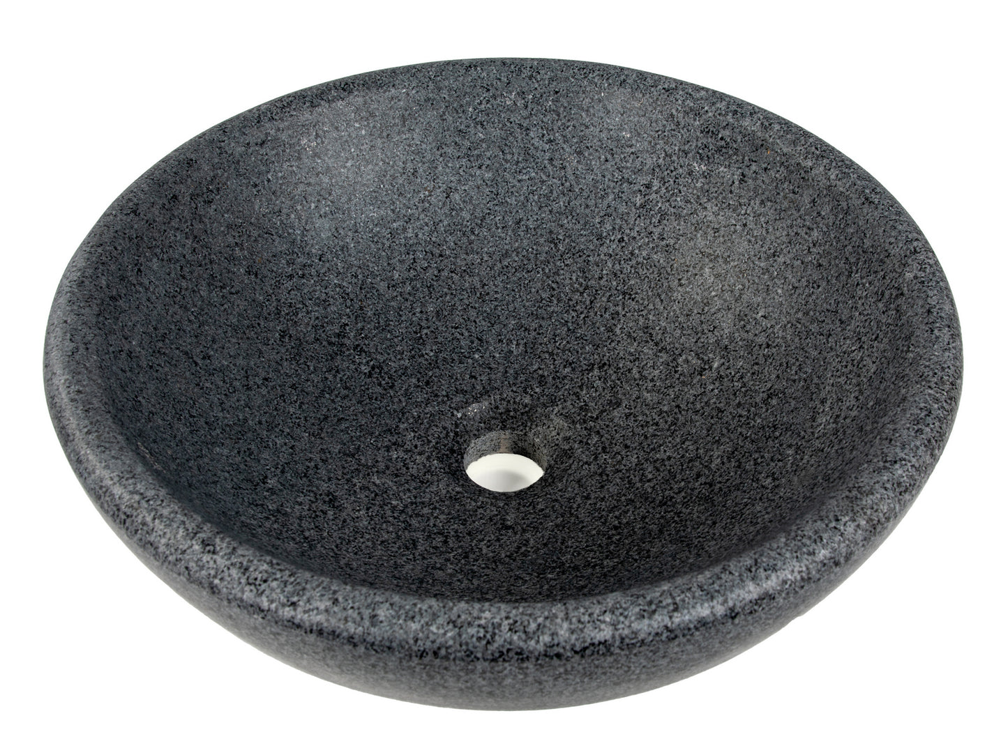 Echo Bowl Shaped Vessel Sink - Honed Padang Dark Granite