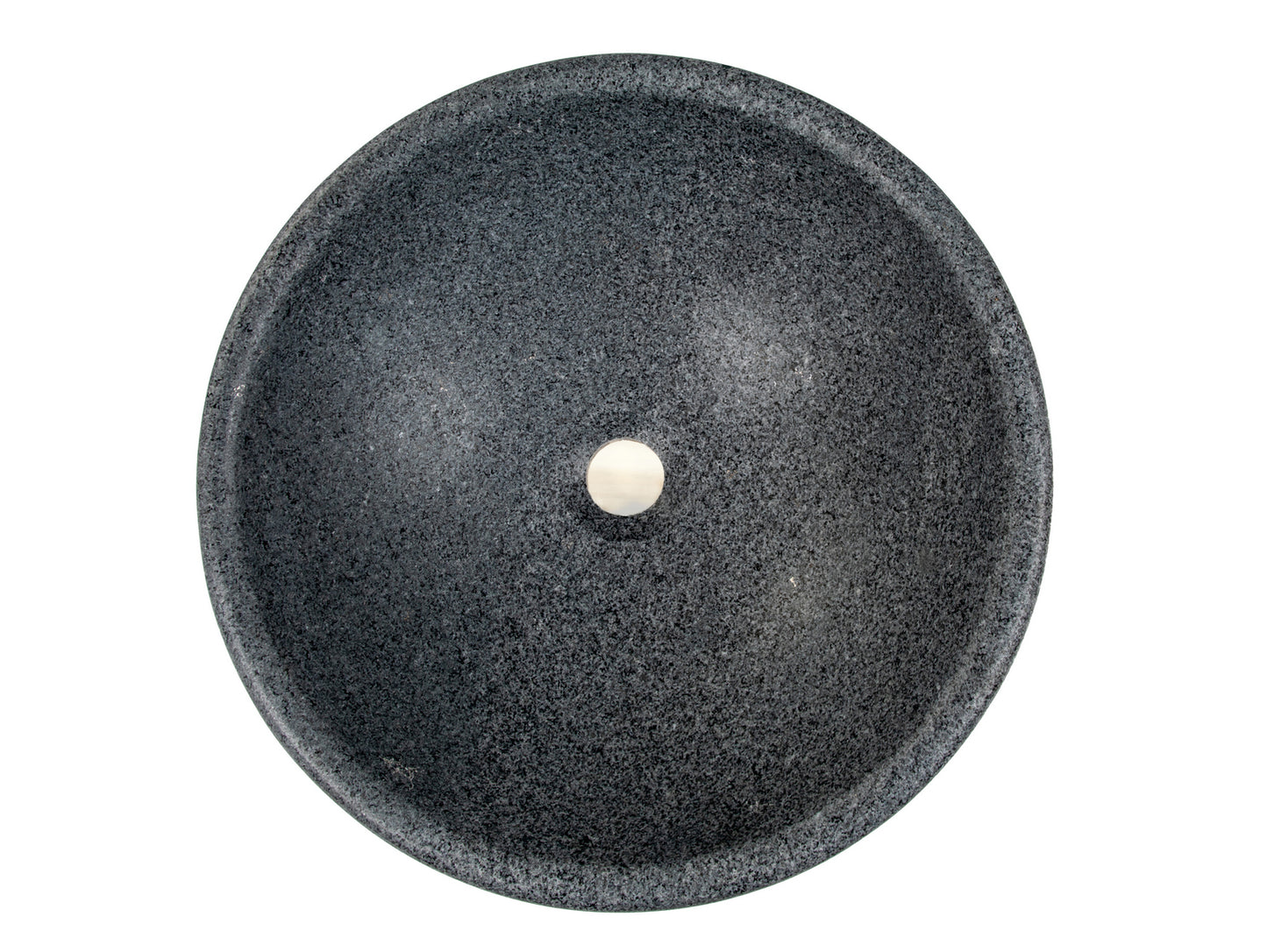 Echo Bowl Shaped Vessel Sink - Honed Padang Dark Granite