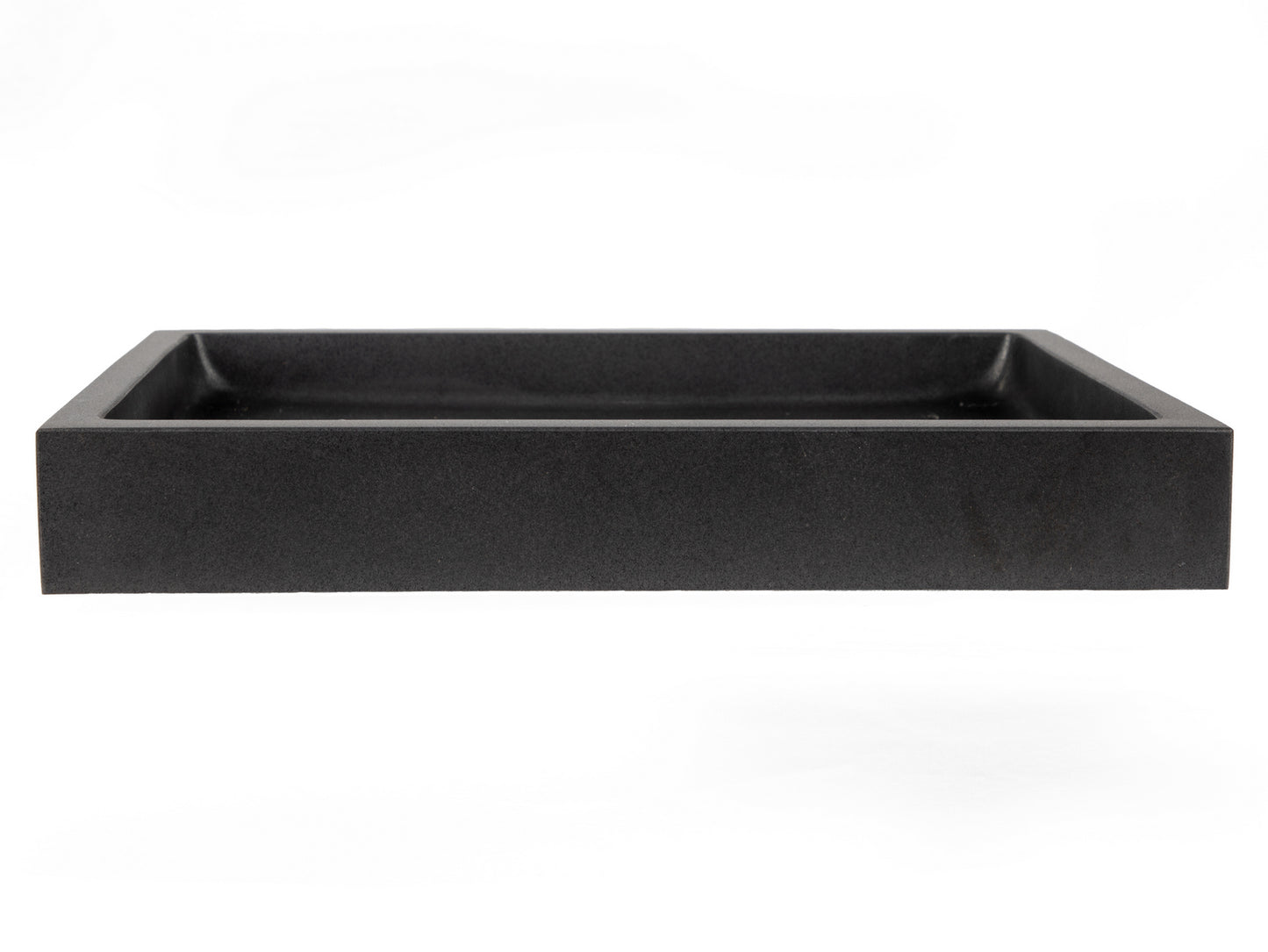 Rectangular Vessel Sink - Honed Lava Stone