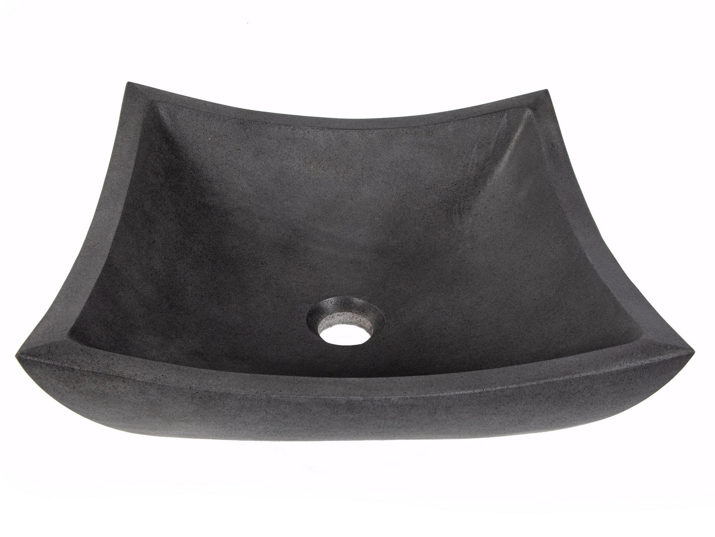 Square Deep Zen Sink - Lava Stone