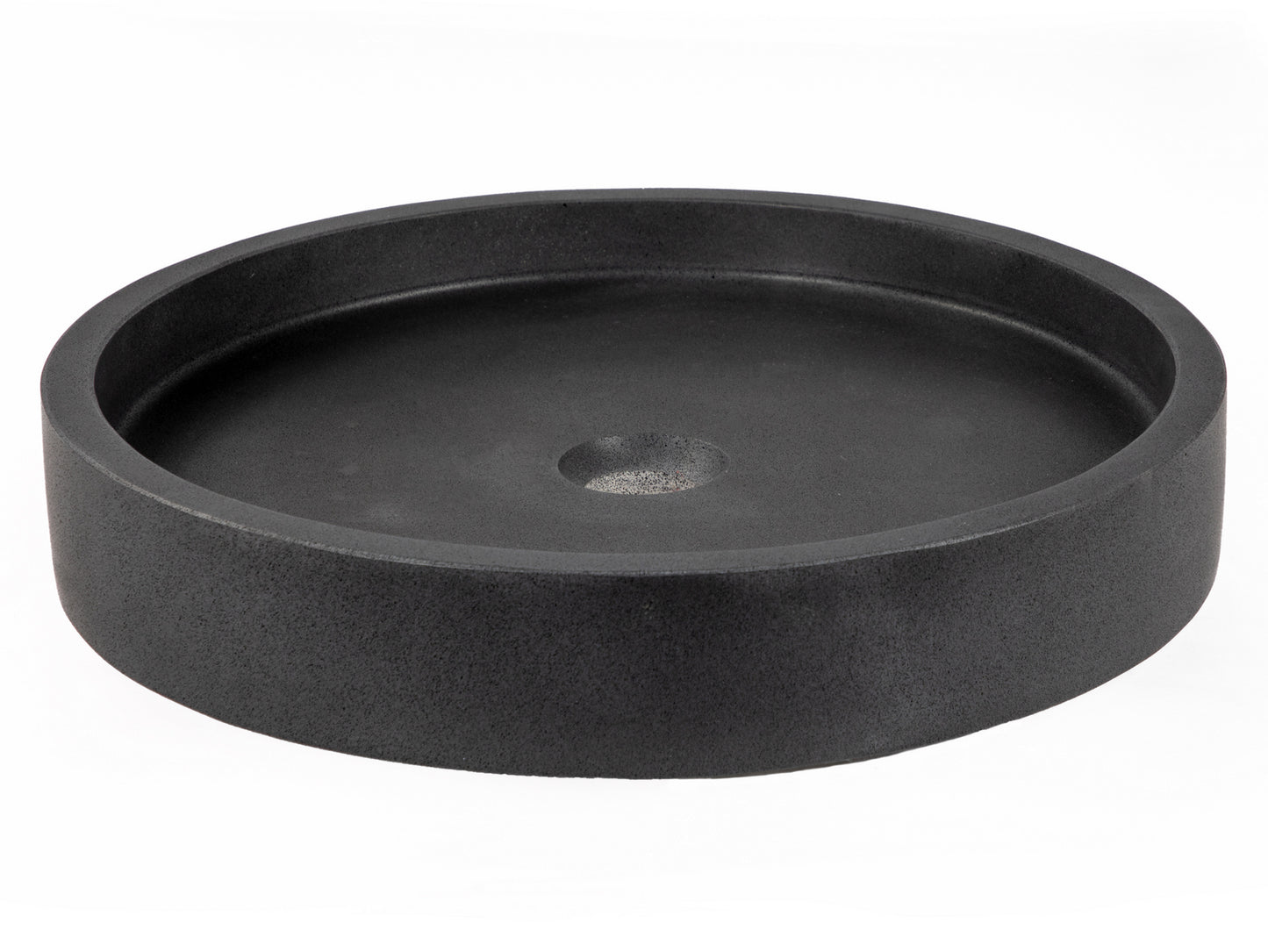 Low Round Vessel Sink - Lava Stone