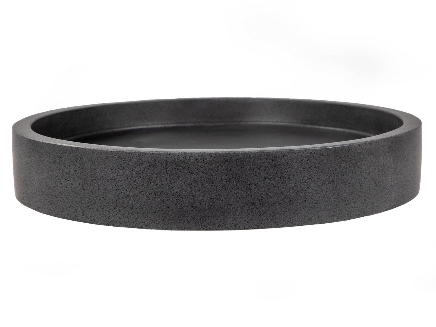 Low Round Vessel Sink - Lava Stone