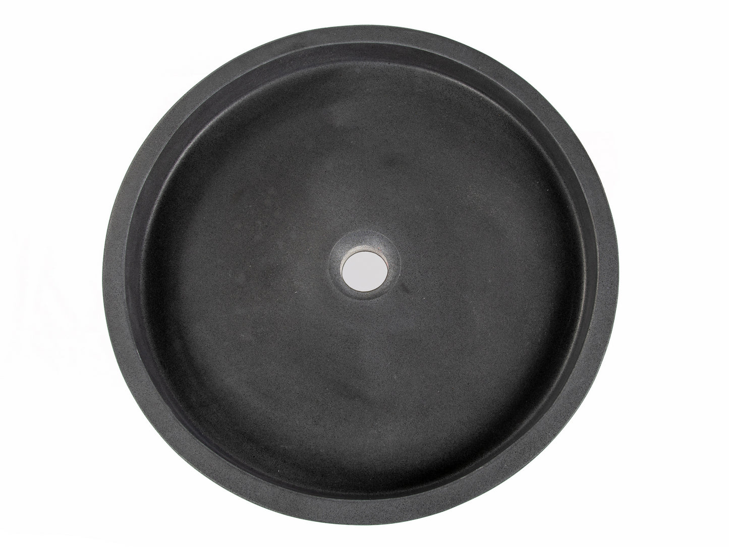 Low Round Vessel Sink - Lava Stone