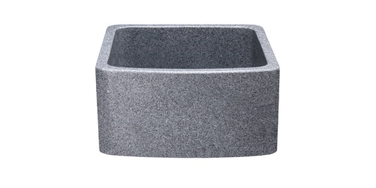 Curved Apron Front Granite Sink