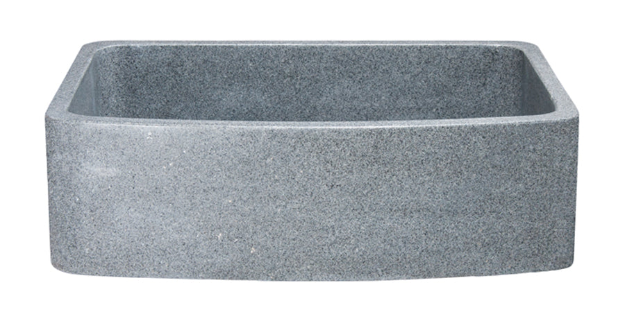33" Mercury Granite Curved Apron Farmhouse Kitchen Sink