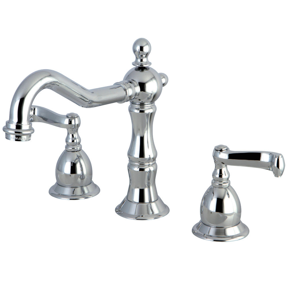 Heritage 8 in. Widespread Bathroom Faucet Lever Handles