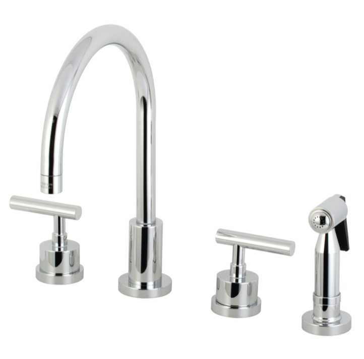 Deck Mount Widespread Kitchen Faucet