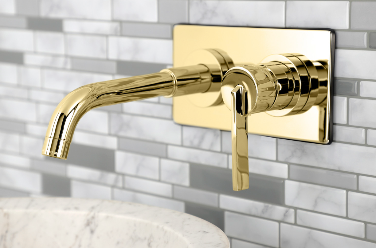 Continental Single Handle 2-Hole Wall Mount Faucet