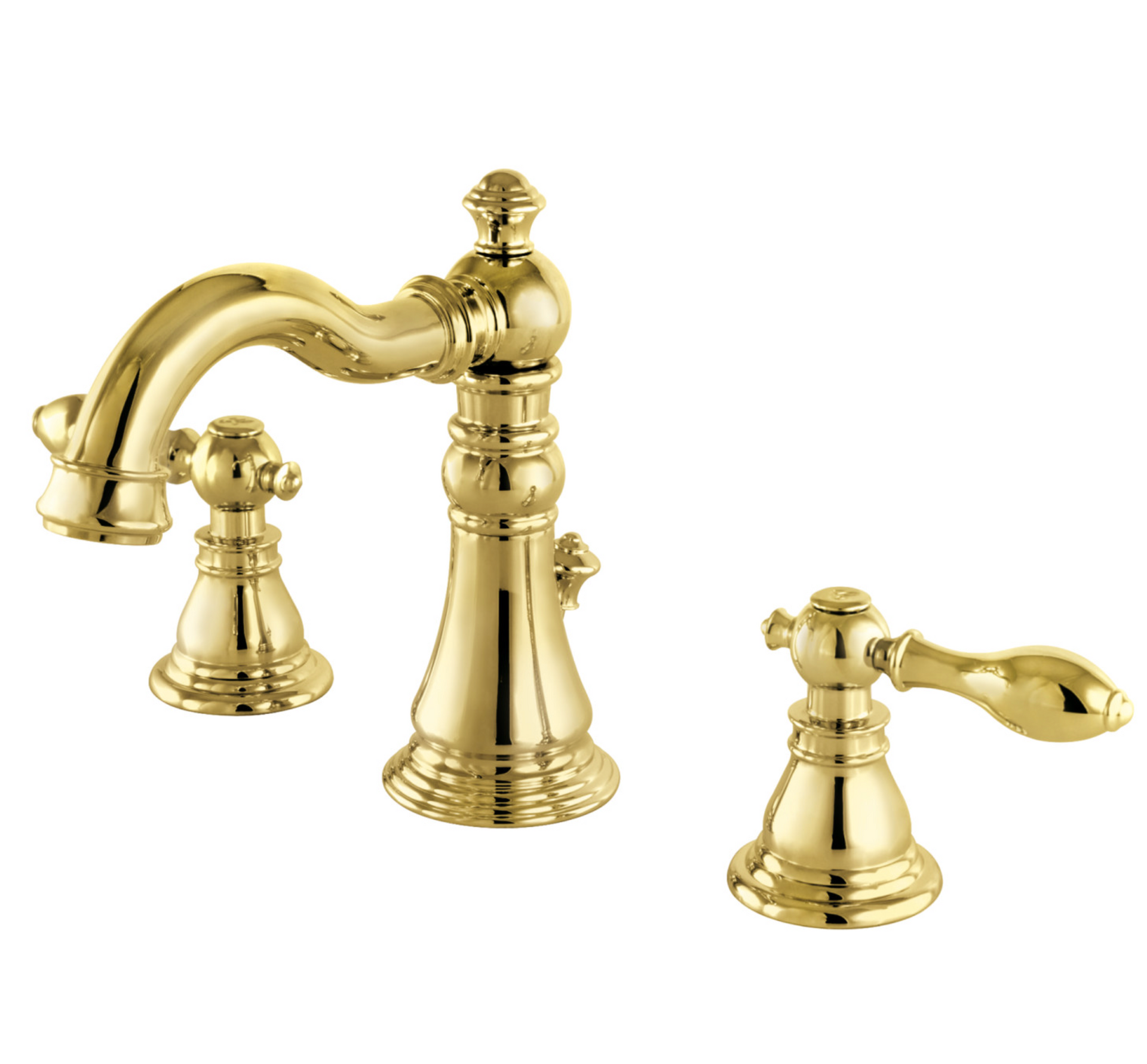 Two Handle Widespread Bathroom Faucet - Bronze Finish | Kingston
