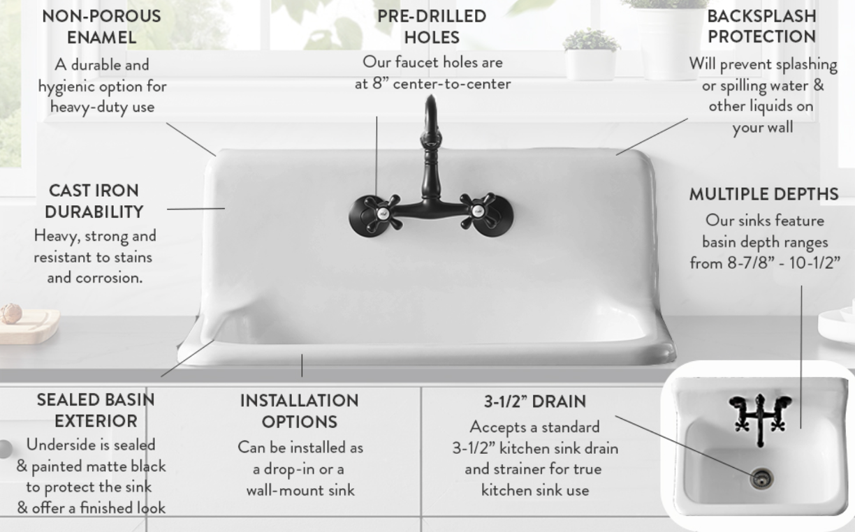The Plumber's Choice 3-1/2 in. - 4 in. Heavy-Duty Kitchen Sink