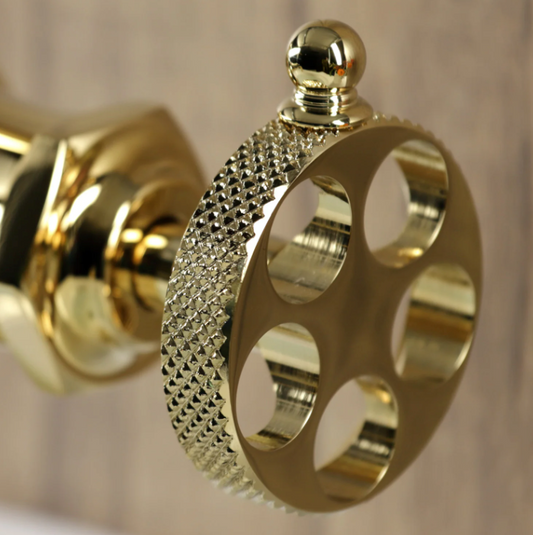 Brass Knurled Wheel Handle