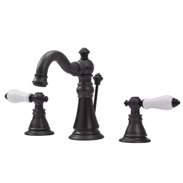 Victorian Widespread Lavatory Faucet with Pop Up