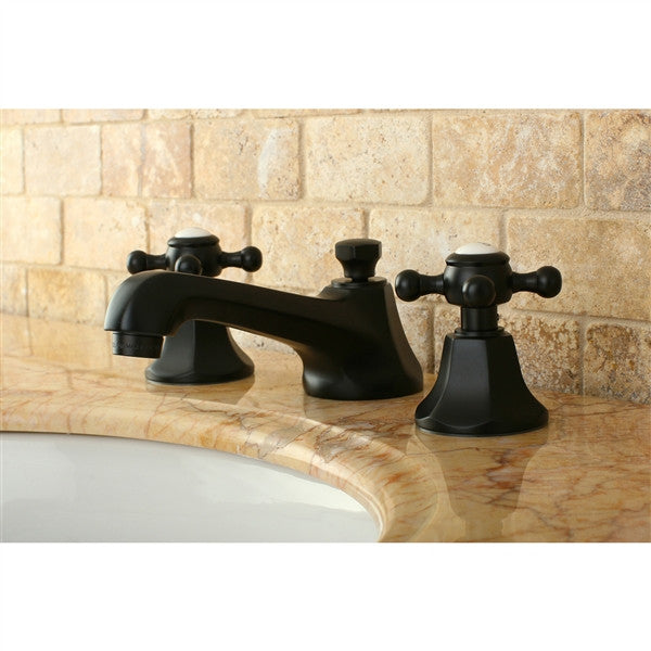 Contemporary Widespread Lavatory Faucet with Brass Pop-up