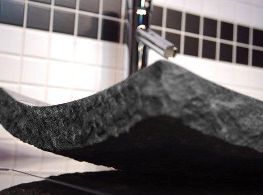 Large Black Granite Zen Vessel Sink