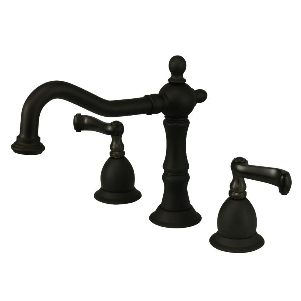 Heritage 8 in. Widespread Bathroom Faucet Lever Handles