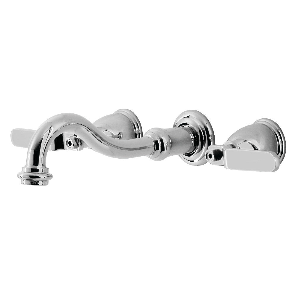 Whitaker Two-Handle Wall Mount Bathroom Faucet