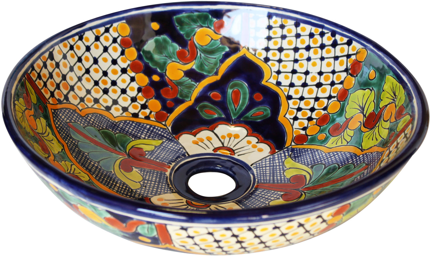 14" Small Janitzio Talavera Vessel Sink