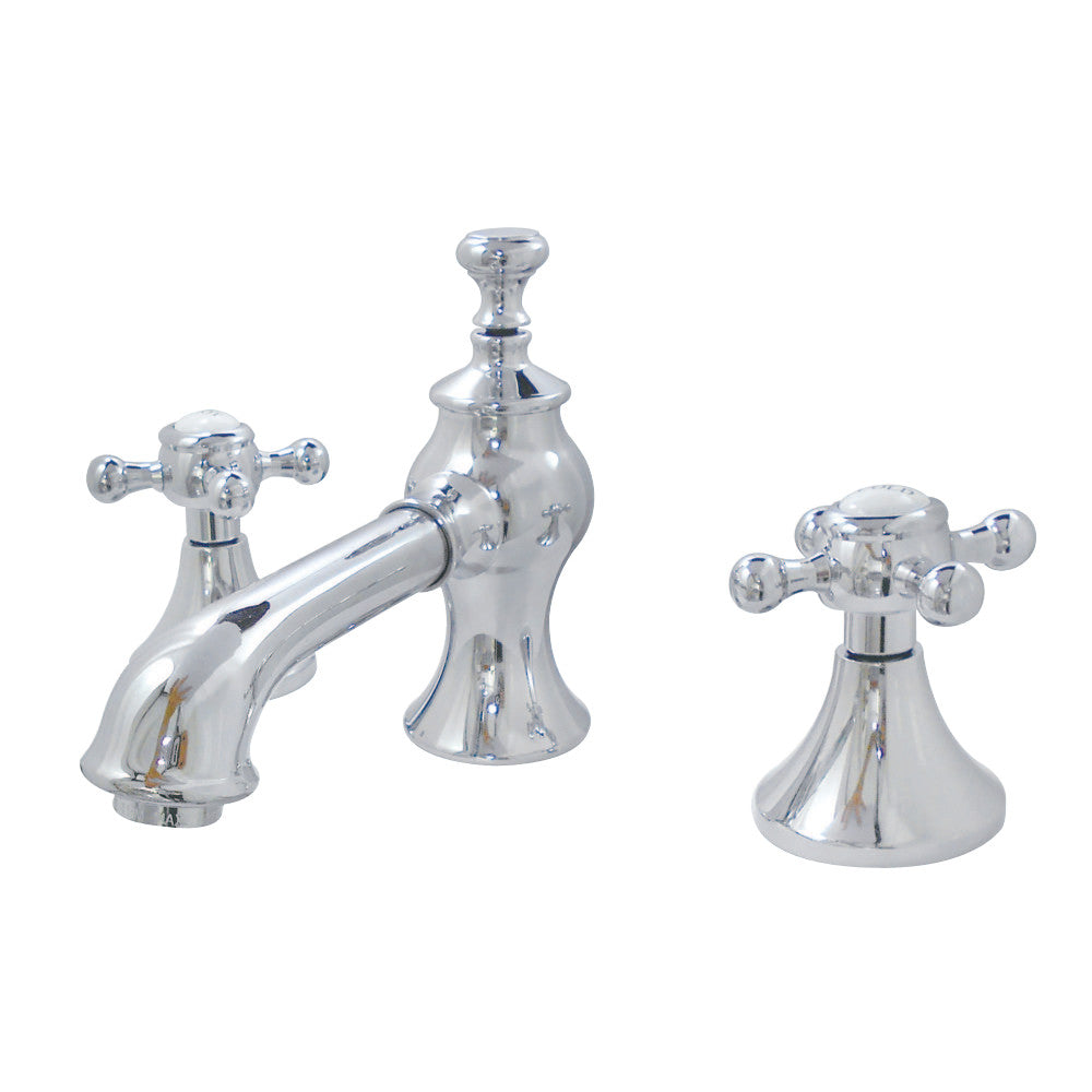 English Country Widespread Lavatory Faucet with Cross Handles